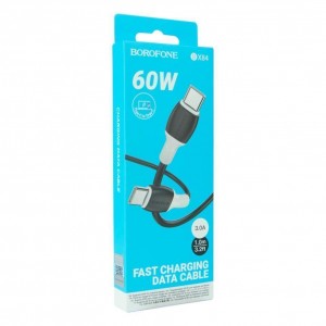 Кабель USB Borofone BX84 60W (20V/3A) Type-C to Type-C Кабель USB Borofone BX84 60W (20V/3A) Type-C to Type-C