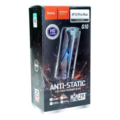 Захисне скло Hoco G10 HD Anti-static for Apple iPhone 12 Pro Max 25 шт