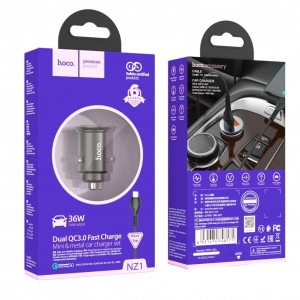 Автомобільний Зарядний Пристрій Hoco NZ1 36W QC3.0 Micro Автомобільний Зарядний Пристрій Hoco NZ1 36W QC3.0 Micro