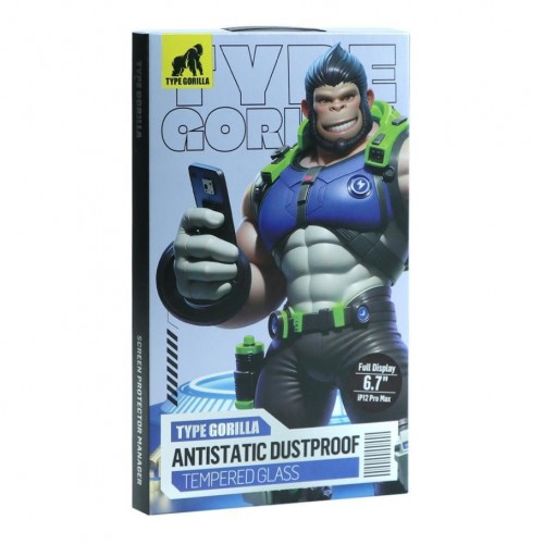 Захисне скло Type Gorilla 0.33 мм 2.5D HD Anti-Static PTJ1 для iPhone 12 Pro Max