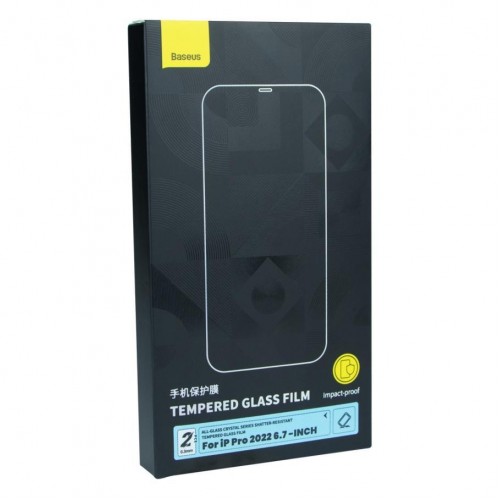 Захисне скло Baseus Crystal Антиударное 0.3 mm для iPhone 13 Pro Max/14 Plus (2 шт) SGJC030202
