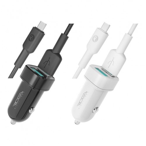 Автомобільний Зарядний Пристрій Ridea RCC-21212 Grand Type-C 2USB 2.4 A