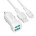 Автомобільний Зарядний Пристрій Ridea RCC-21212 Grand Type-C 2USB 2.4 A