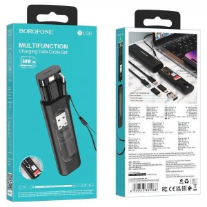 Кабель USB Borofone BU36 Storage charging data cable set