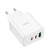 Мережевий Зарядний Пристрій Hoco C126A Pure PD+QC 40W(2C1A) Мережевий Зарядний Пристрій Hoco C126A Pure PD+QC 40W(2C1A)