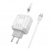 Мережевий Зарядний Пристрій Hoco C136A 1USB-C/1USB PD/QC 45W+Type-C to Type-C Мережевий Зарядний Пристрій Hoco C136A 1USB-C/1USB PD/QC 45W+Type-C to Type-C