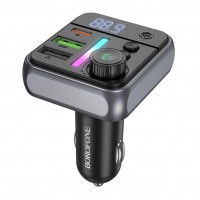 FM-трансмітер Borofone BC50 USB-C PD20W+USB-A QC18W/BT5.4 Total 38W FM-трансмітер Borofone BC50 USB-C PD20W+USB-A QC18W/BT5.4 Total 38W