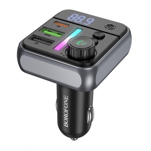 FM-трансмітер Borofone BC50 USB-C PD20W+USB-A QC18W/BT5.4 Total 38W