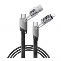 Кабель USB Remax RC-C189 USB/Type-C to IP/Type-C 65W