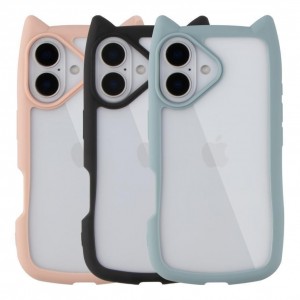 Чохол TPU+PC Cat Ears Case для iPhone 16