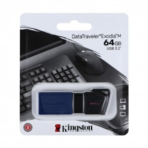 USB флеш-накопичувач 3.2 Kingston DataTraveler Exodia M 64GB