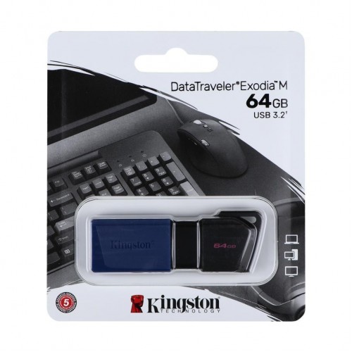 USB флеш-накопичувач 3.2 Kingston DataTraveler Exodia M 64GB