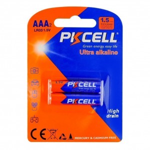 Батарейки PKCELL 1.5V AAA/LR03, 2 штуки в блистере Батарейки PKCELL 1.5V AAA/LR03, 2 штуки в блистере
