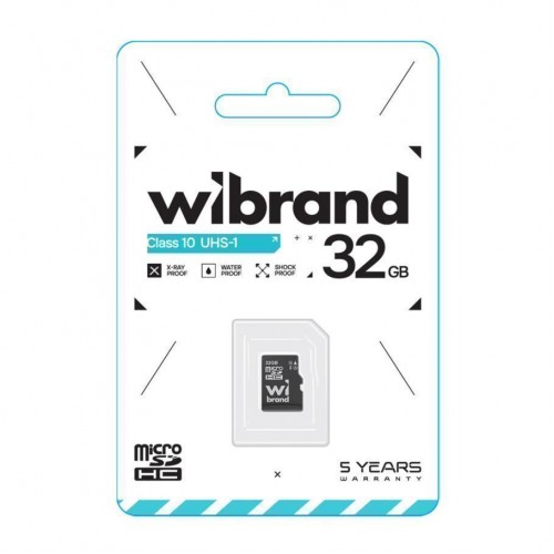 Карта Пам'яті Wibrand MicroSDHC 32gb UHS-1 10 Class