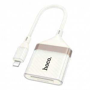 Перехідник Hoco UA40 2-in-1 Card Reader Lightning
