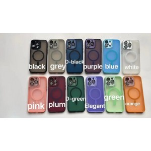 Чохол TPU+PC Magnetic Matte Camera Lens with Magsafe для iPhone 13 М'ята упаковка