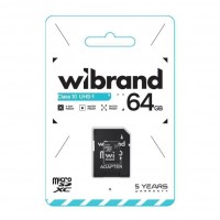 Карта Пам'яті Wibrand MicroSDHC 64gb UHS-1 10 Class & Adapter Карта Пам'яті Wibrand MicroSDHC 64gb UHS-1 10 Class & Adapter