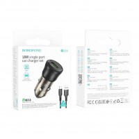 Автомобільний Зарядний Пристрій Borofone BZ23 1USB QC18W+Type-C М'ята упаковка