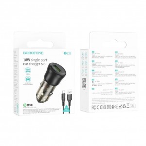 Автомобільний Зарядний Пристрій Borofone BZ23 1USB QC18W+Type-C М'ята упаковка Автомобільний Зарядний Пристрій Borofone BZ23 1USB QC18W+Type-C М'ята упаковка