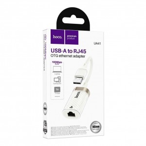 Перехідник Hoco UA41 USB to Ethernet adapter (100 Mbps)