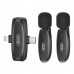 Мікрофон Петличний Бездротовий  XO MKF010 Twin Type-C+IP