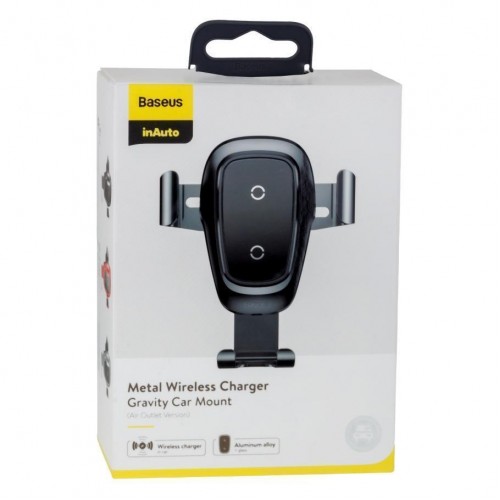 Автотримач Baseus Metal Wireless Charger Gravity WXYL-B