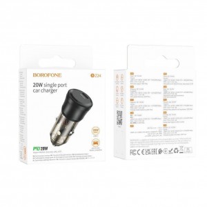 Автомобільний Зарядний Пристрій Borofone BZ24 1USB-C QC/PD20W Автомобільний Зарядний Пристрій Borofone BZ24 1USB-C QC/PD20W