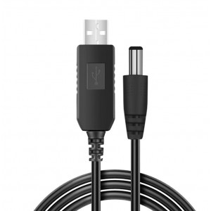 Кабель USB to DC для роутера з 5v на 12v 0.6A 5.5х2.1 mm