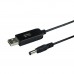 Кабель USB to DC для роутера з 5v на 12v 0.6A 5.5х2.1 mm Кабель USB to DC для роутера з 5v на 12v 0.6A 5.5х2.1 mm