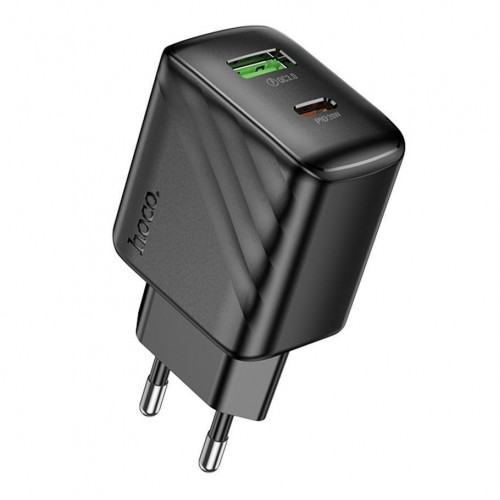 Мережевий Зарядний Пристрій Hoco CS25A 1USB-C/1USB PD/QC 20W