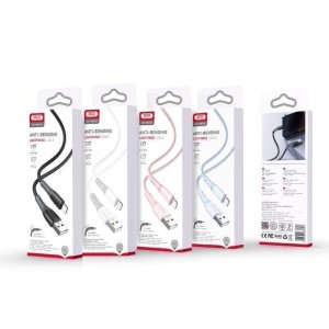 Кабель USB XO NB225 Silicone two-color Lightning М'ята упаковка
