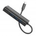 Хаб USB Hoco HB42 4-in-1 (Type-C to USB3.0*3+RJ45 1Gbps) (L=0.2M)