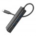 Хаб USB Hoco HB42 4-in-1 (Type-C to USB3.0*3+RJ45 1Gbps) (L=0.2M)