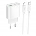 Мережевий Зарядний Пристрій Hoco C109A 1USB-C/1USB PD/QC 20W+Type-C to Type-C