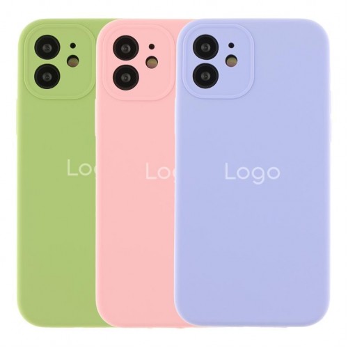 Чохол Silicone Case Full Size with Frame для iPhone 12 М'ята упаковка