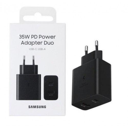 Мережевий Зарядний Пристрій Samsung 1USB/1USB-C PD/QC 35W 1:1 М'ята упаковка