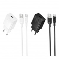 Мережевий Зарядний Пристрій Borofone BAS71A 1USB 2.1A+USB to Type-C Мережевий Зарядний Пристрій Borofone BAS71A 1USB 2.1A+USB to Type-C