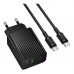 Мережевий Зарядний Пристрій Borofone BAS76A 1USB-C/1USB PD/QC 30W+Type-C to Type-C Мережевий Зарядний Пристрій Borofone BAS76A 1USB-C/1USB PD/QC 30W+Type-C to Type-C