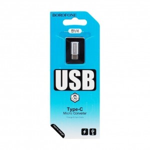 Перехідник Borofone BV4 Micro To Type-C Перехідник Borofone BV4 Micro To Type-C
