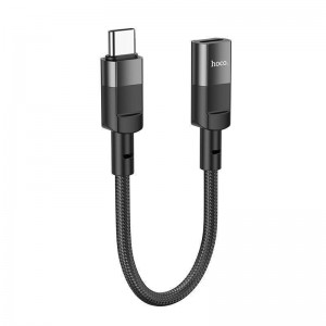 USB Перехідник Hoco U107 Type-C male to iP female adapter 10 cm