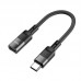 USB Перехідник Hoco U107 Type-C male to iP female adapter 10 cm USB Перехідник Hoco U107 Type-C male to iP female adapter 10 cm
