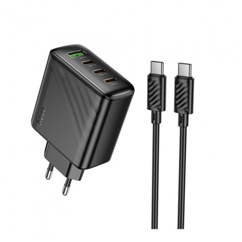 Мережевий Зарядний Пристрій Hoco CS27A 3USB-C/1USB PD/QC 67W+Type-C to Type-C
