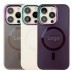 Чохол AG-Glass Chrome Camera with Magsafe для iPhone 15 Pro Max
