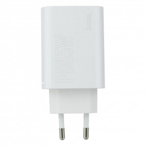 Мережевий Зарядний Пристрій Hoco DC40 PD 65W + QC3.0 Type-C to Type-C