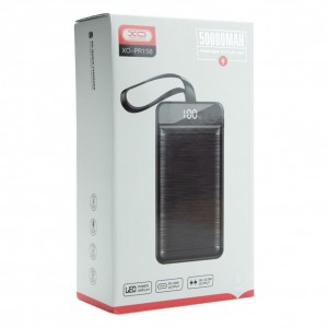Універсальна Мобільна Батарея Power Bank XO PR158 QC22.5W PD20W digital display, with light, 50000 mAh М'ята упаковка Універсальна Мобільна Батарея Power Bank XO PR158 QC22.5W PD20W digital display, with light, 50000 mAh М'ята упаковка