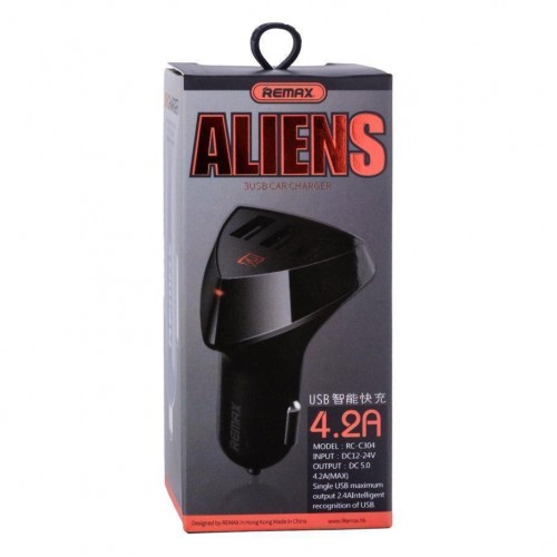 Авто Зарядное Устройство Remax RC-C304 3 USB 4.2A