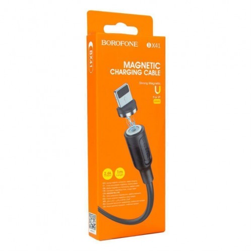 Кабель USB Borofone BX41 Amiable magnetic Lightning