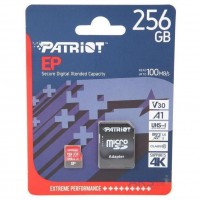 Карта Пам'яті Patriot EP microSDXC (UHS-I/U3) 256gb V30 10 Class & Adapter Карта Пам'яті Patriot EP microSDXC (UHS-I/U3) 256gb V30 10 Class & Adapter