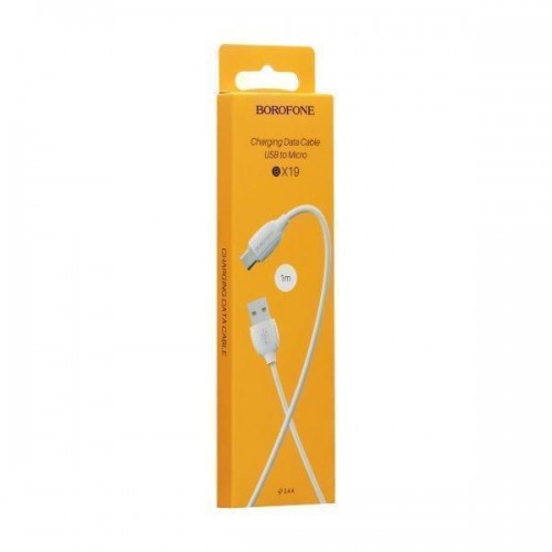 Кабель USB Borofone BX19 Benefit Micro М'ята упаковка
