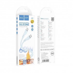 Кабель Hoco X97 Crystal color 60W Silicone Type C to Type C Кабель Hoco X97 Crystal color 60W Silicone Type C to Type C